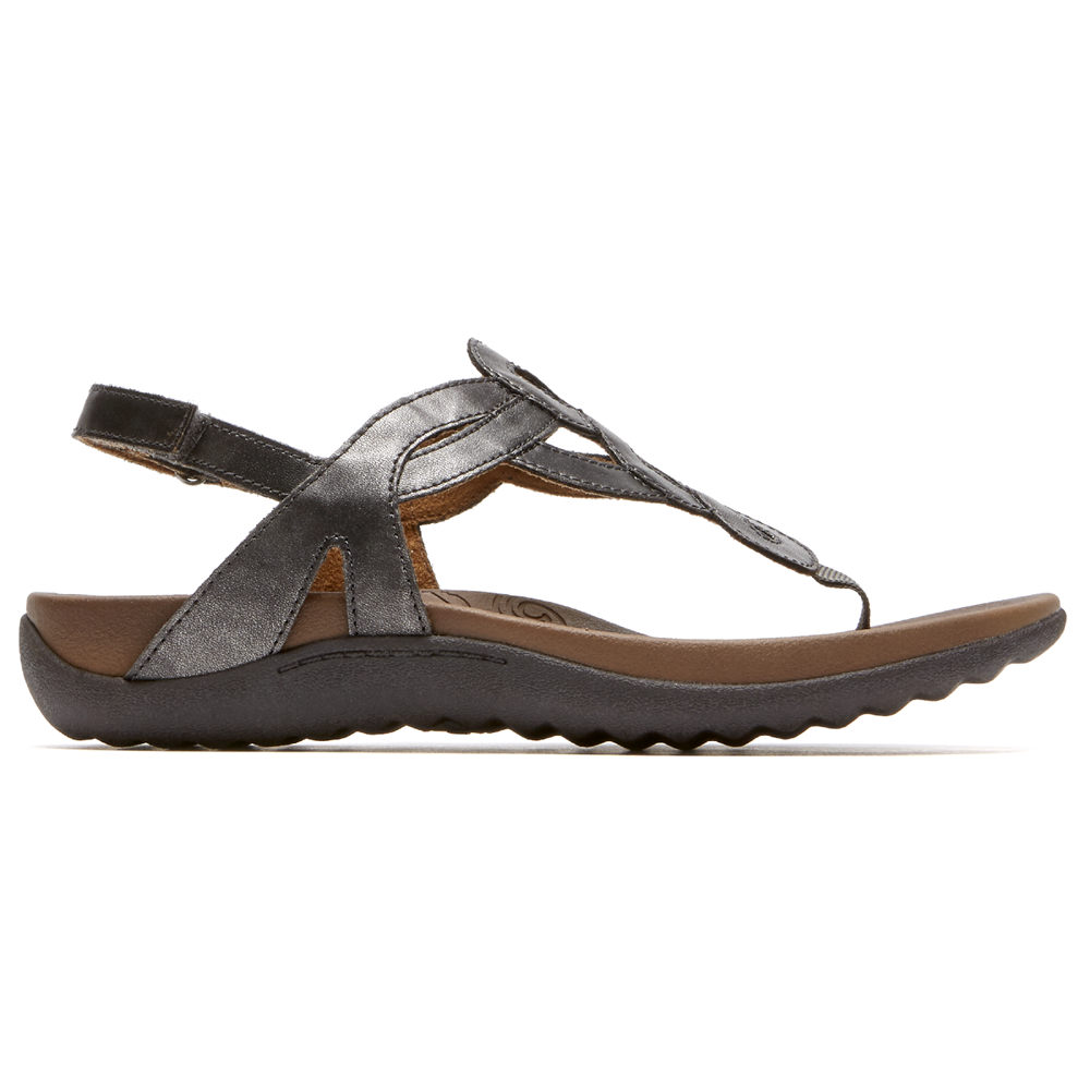 Rockport Womens Sandals Grey - Ramona - UK 072-YLIPWH